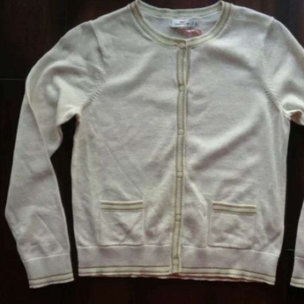 VINEYARD VINES GOLD Trim Cardigan - Picture 3 of 4